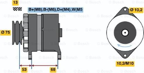 BOSCH 6 033 GB3 036 - Ģenerators adetalas.lv