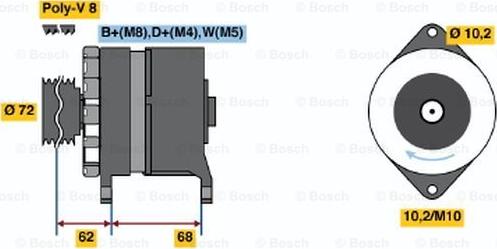 BOSCH 6 033 GB3 033 - Ģenerators adetalas.lv