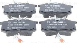 BOSCH 0 986 494 923 - Bremžu uzliku kompl., Disku bremzes adetalas.lv