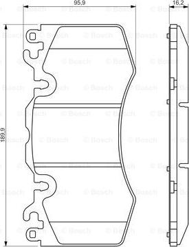 BOSCH 0 986 494 440 - Bremžu uzliku kompl., Disku bremzes adetalas.lv