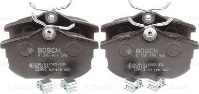 BOSCH 0 986 494 506 - Bremžu uzliku kompl., Disku bremzes adetalas.lv