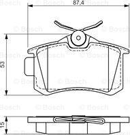 BOSCH 0 986 494 519 - Bremžu uzliku kompl., Disku bremzes adetalas.lv