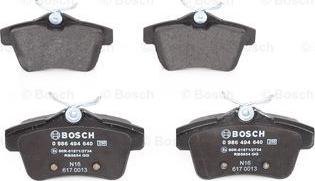 BOSCH 0 986 494 640 - Bremžu uzliku kompl., Disku bremzes adetalas.lv