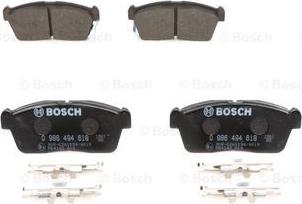 BOSCH 0 986 494 618 - Bremžu uzliku kompl., Disku bremzes adetalas.lv