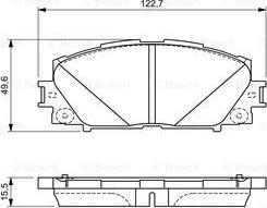 BOSCH 0 986 494 670 - Bremžu uzliku kompl., Disku bremzes adetalas.lv