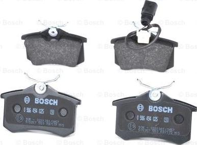 BOSCH 0 986 494 025 - Bremžu uzliku kompl., Disku bremzes adetalas.lv