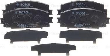 BOSCH 0 986 494 198 - Bremžu uzliku kompl., Disku bremzes adetalas.lv