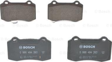 BOSCH 0 986 494 393 - Bremžu uzliku kompl., Disku bremzes adetalas.lv