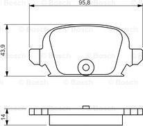 BOSCH 0 986 494 340 - Bremžu uzliku kompl., Disku bremzes adetalas.lv