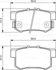 BOSCH 0 986 494 358 - Bremžu uzliku kompl., Disku bremzes adetalas.lv