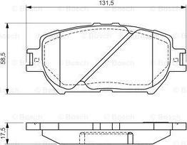 BOSCH 0 986 494 363 - Bremžu uzliku kompl., Disku bremzes adetalas.lv