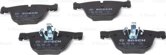 BOSCH 0 986 494 339 - Bremžu uzliku kompl., Disku bremzes adetalas.lv