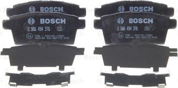 BOSCH 0 986 494 376 - Bremžu uzliku kompl., Disku bremzes adetalas.lv