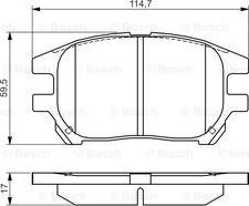 HELLA 8DB 355 034-171 - Bremžu uzliku kompl., Disku bremzes adetalas.lv