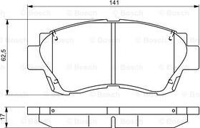 BOSCH 0 986 495 341 - Bremžu uzliku kompl., Disku bremzes adetalas.lv