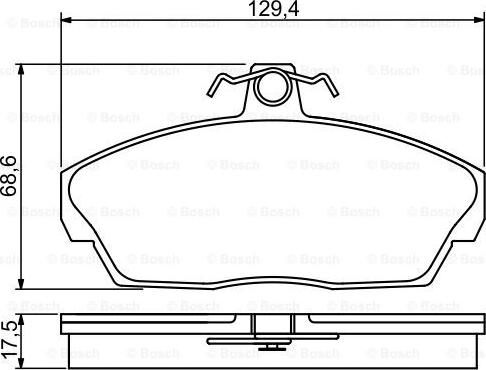 Unipart GBP1136AF - Bremžu uzliku kompl., Disku bremzes adetalas.lv