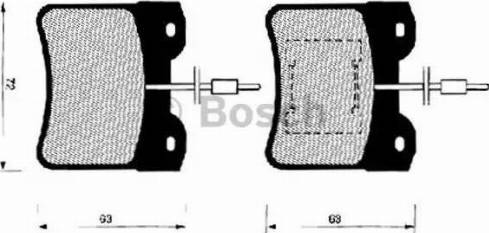 BOSCH 0 986 490 760 - Bremžu uzliku kompl., Disku bremzes adetalas.lv