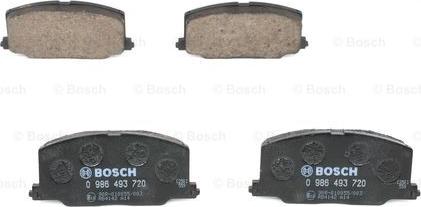 BOSCH 0 986 493 720 - Bremžu uzliku kompl., Disku bremzes adetalas.lv