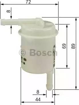 BOSCH 0 986 450 016 - Degvielas filtrs adetalas.lv