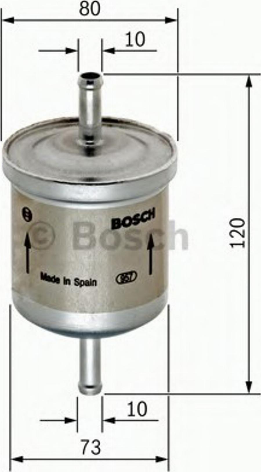 BOSCH 0 986 450 150 - Degvielas filtrs adetalas.lv