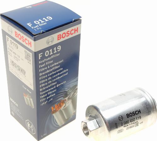 BOSCH 0 986 450 119 - Degvielas filtrs adetalas.lv