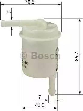 BOSCH 0 986 450 138 - Degvielas filtrs adetalas.lv