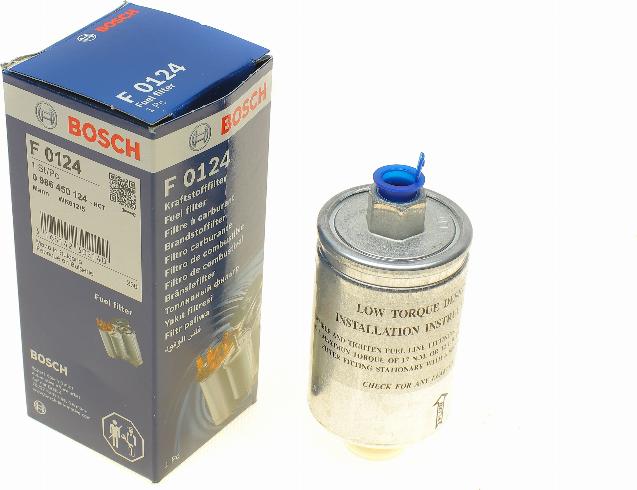 BOSCH 0 986 450 124 - Degvielas filtrs adetalas.lv