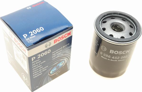 BOSCH 0 986 452 060 - Eļļas filtrs adetalas.lv