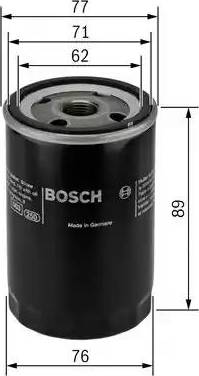 BOSCH 0 986 452 068 - Eļļas filtrs adetalas.lv