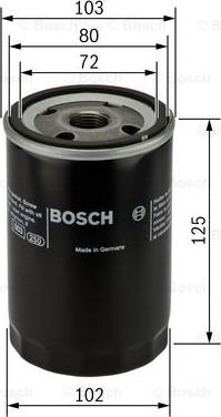 BOSCH 0 986 452 062 - Eļļas filtrs adetalas.lv