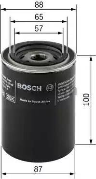 BOSCH 0 986 452 006 - Eļļas filtrs adetalas.lv