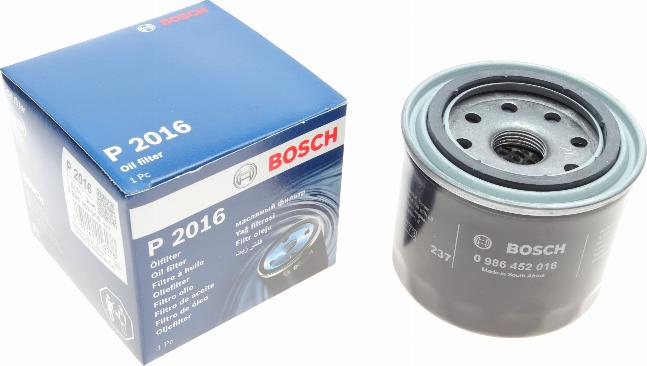 BOSCH 0 986 452 016 - Eļļas filtrs adetalas.lv