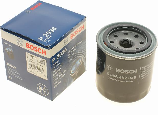 BOSCH 0 986 452 036 - Eļļas filtrs adetalas.lv