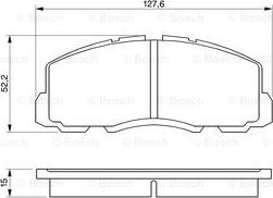 BOSCH 0 986 469 550 - Bremžu uzliku kompl., Disku bremzes adetalas.lv