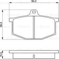 BOSCH 0 986 464 801 - Bremžu uzliku kompl., Disku bremzes adetalas.lv