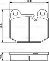 BOSCH 0 986 465 881 - Bremžu uzliku kompl., Disku bremzes adetalas.lv