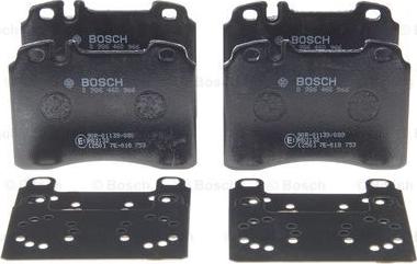 BOSCH 0 986 460 966 - Bremžu uzliku kompl., Disku bremzes adetalas.lv