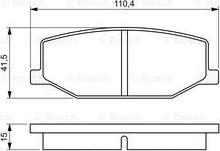 BOSCH 0 986 460 935 - Bremžu uzliku kompl., Disku bremzes adetalas.lv