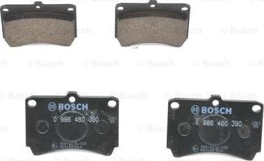 BOSCH 0 986 460 390 - Bremžu uzliku kompl., Disku bremzes adetalas.lv