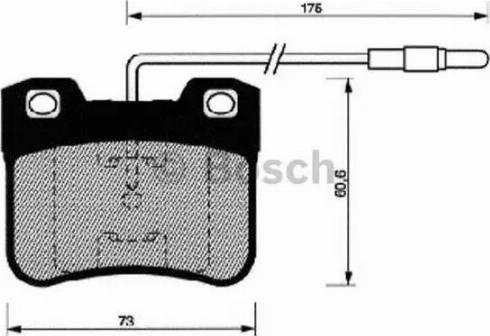 BOSCH 0 986 461 108 - Bremžu uzliku kompl., Disku bremzes adetalas.lv