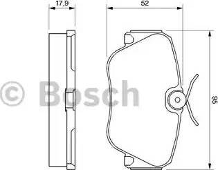 BOSCH 0 986 468 902 - Bremžu uzliku kompl., Disku bremzes adetalas.lv