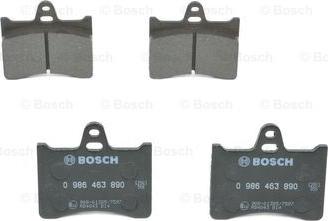 BOSCH 0 986 463 890 - Bremžu uzliku kompl., Disku bremzes adetalas.lv