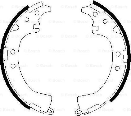 BOSCH 0 986 487 595 - Bremžu loku komplekts adetalas.lv