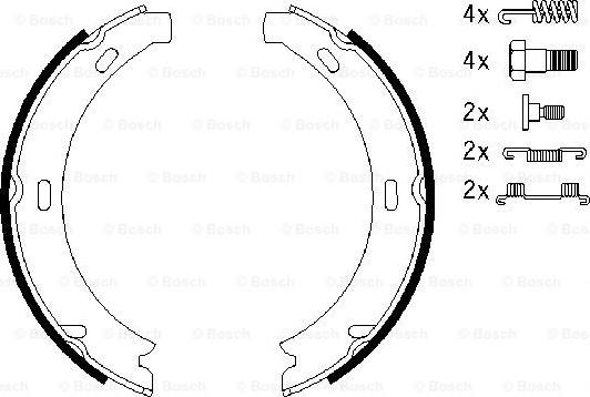 BOSCH 0 986 487 584 - Bremžu loku kompl., Stāvbremze adetalas.lv