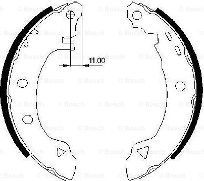 BOSCH 0 986 487 295 - Bremžu loku komplekts adetalas.lv