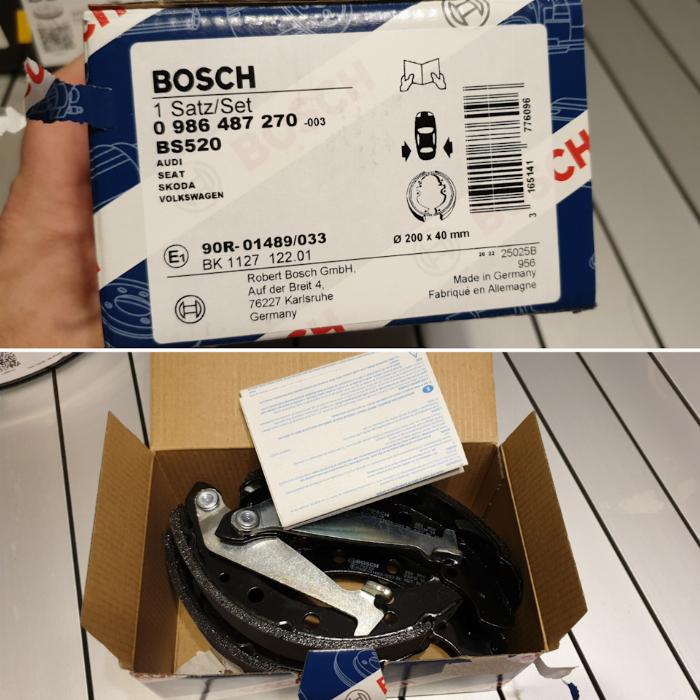 BOSCH 0 986 487 733 - Bremžu loku komplekts adetalas.lv