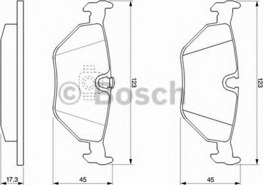 BOSCH 0 986 424 459 - Bremžu uzliku kompl., Disku bremzes adetalas.lv