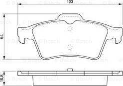 BOSCH 0 986 424 617 - Bremžu uzliku kompl., Disku bremzes adetalas.lv