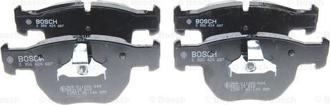 BOSCH 0 986 424 687 - Bremžu uzliku kompl., Disku bremzes adetalas.lv