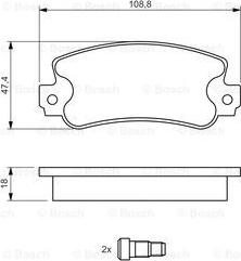 BOSCH 0 986 424 098 - Bremžu uzliku kompl., Disku bremzes adetalas.lv